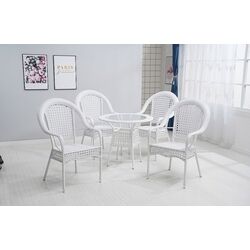 Комплект садовой мебели Mobhaus Koven 4 кресла (White) Thumb