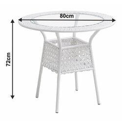 Комплект садовой мебели Mobhaus Koven 4 кресла (White) Thumb