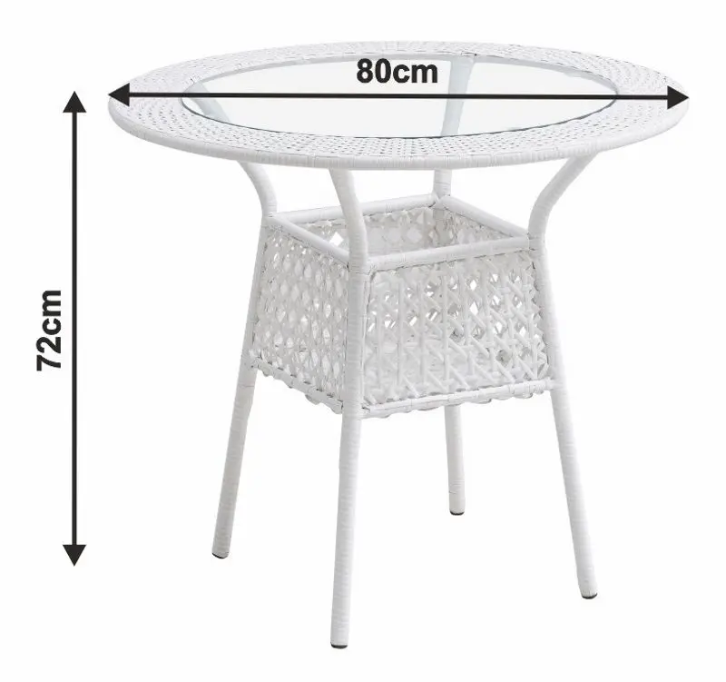 Комплект садовой мебели Mobhaus Koven 4 кресла (White)