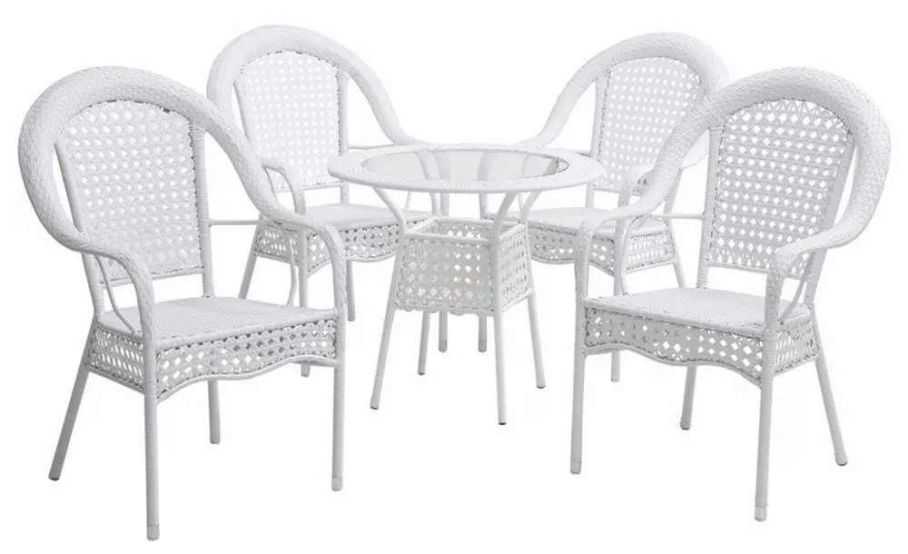 Комплект садовой мебели Mobhaus Koven 4 кресла (White)