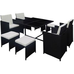 Set mobilier da gradina Mobhaus Kubikus (Black) Thumb