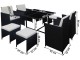 Set mobilier da gradina Mobhaus Kubikus (Black)