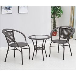 Set mobilier de gradina Mobhaus Lasan 2 scaune (Brown) Thumb