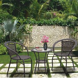 Set mobilier de gradina Mobhaus Lasan 2 scaune (Brown) Thumb