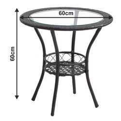 Set mobilier de gradina Mobhaus Lasan 2 scaune (Brown) Thumb