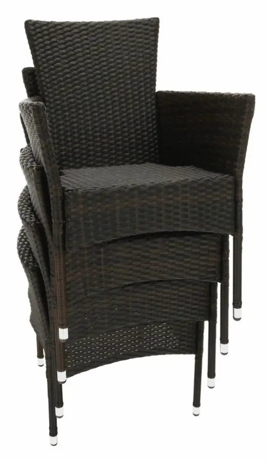 Set mobilier da gradina Mobhaus Menibor 8 scaune (Brown/Beige)