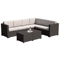 Set mobilier da gradina Mobhaus Roden (Brown/Beige)