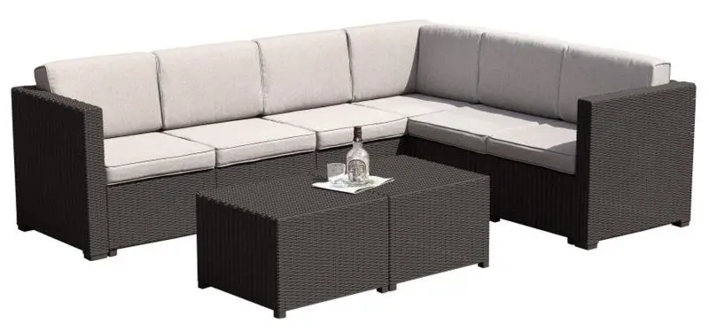 Set mobilier da gradina Mobhaus Roden (Brown/Beige)