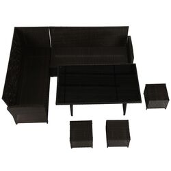 Set mobilier de gradina Mobhaus Stark (Brown/Cream) Thumb