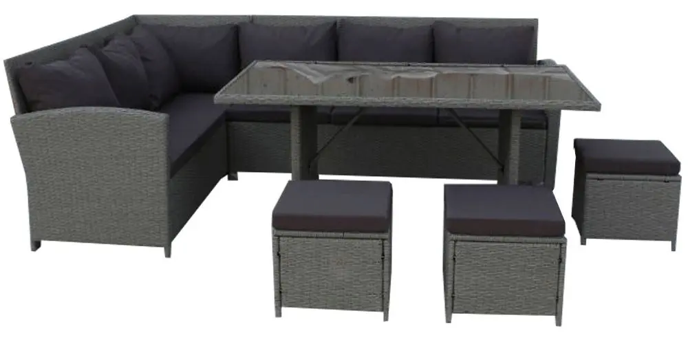 Set mobilier de gradina Mobhaus Stark (Gray) - 3
