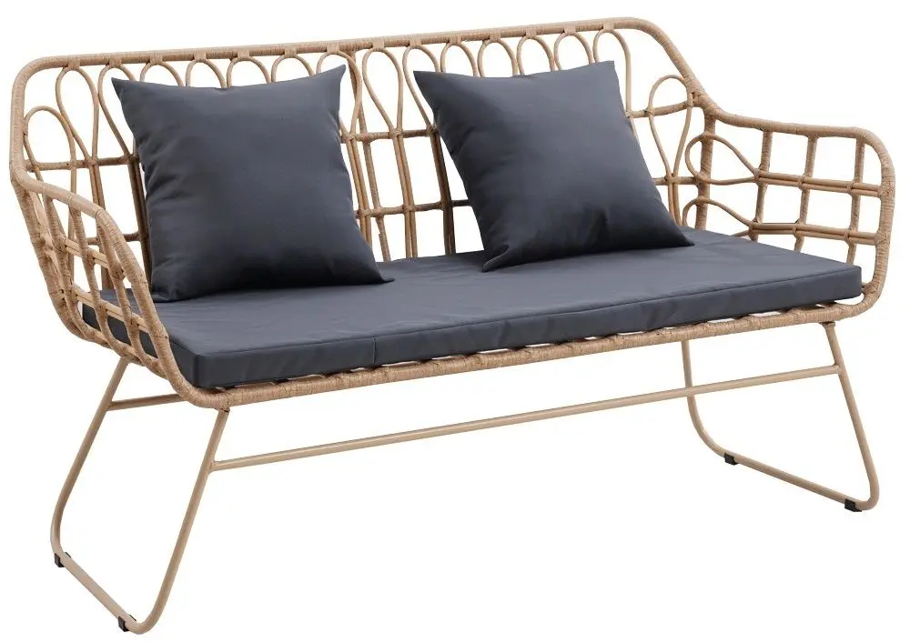 Set mobilier de gradina Mobhaus Tajro (Natural/Gray) - 3