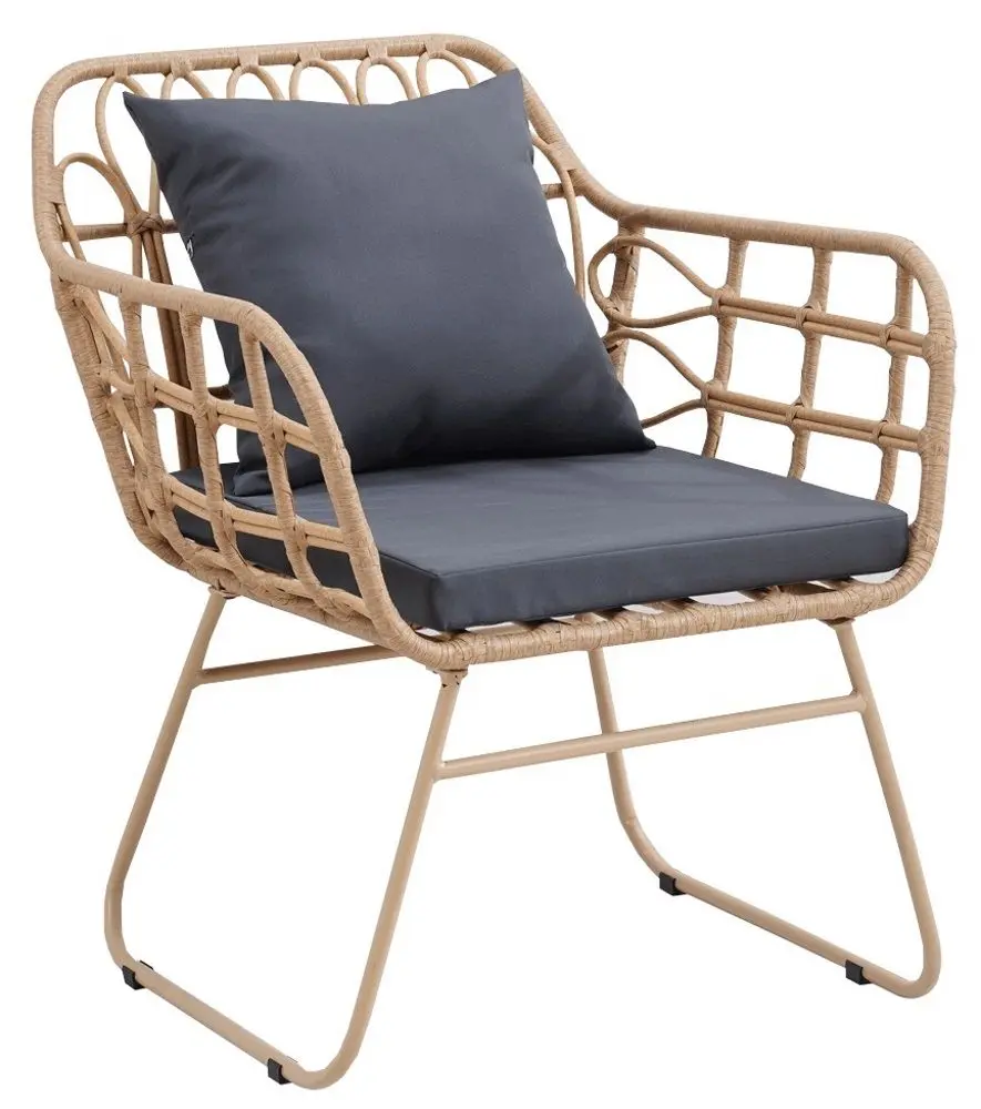 Set mobilier de gradina Mobhaus Tajro (Natural/Gray) - 4