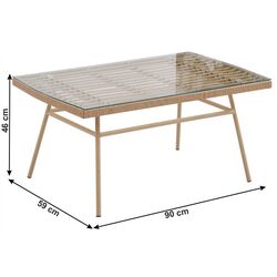 Set mobilier de gradina Mobhaus Tajro (Natural/Gray) Thumb