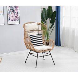 Set mobilier de gradina Mobhaus Vasal (Natural/Black/Beige) Thumb