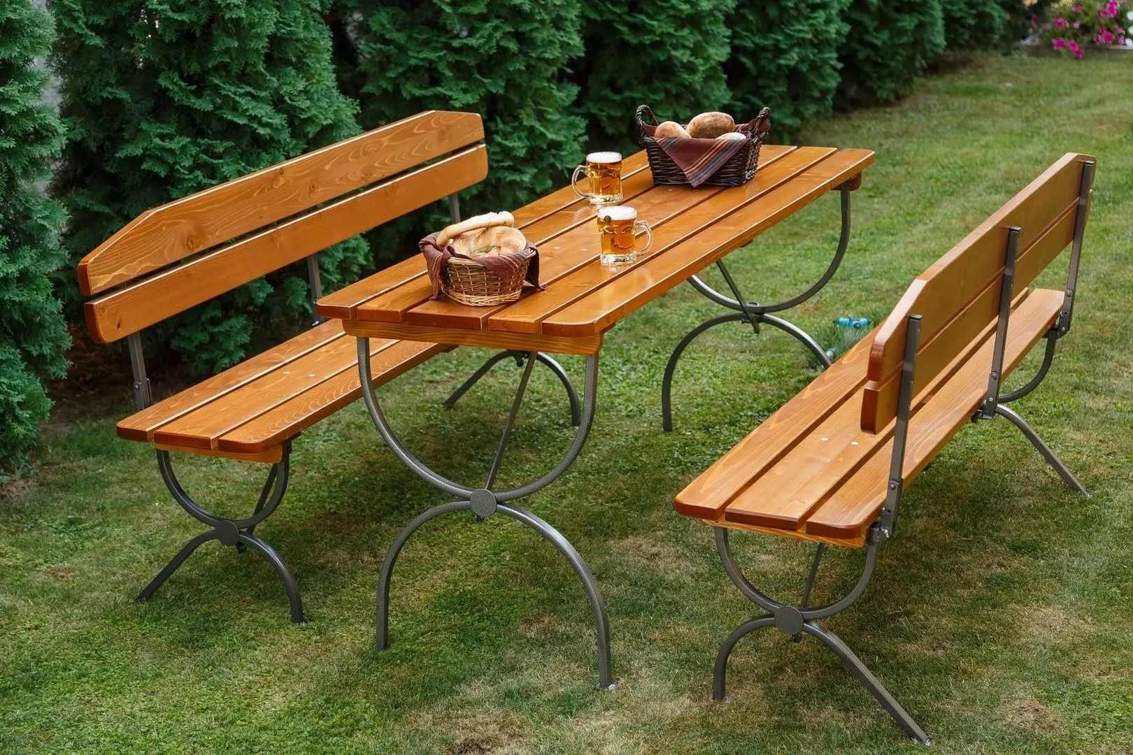 Комплект садовой мебели Mobilaiud Linz (Brown/Gray)