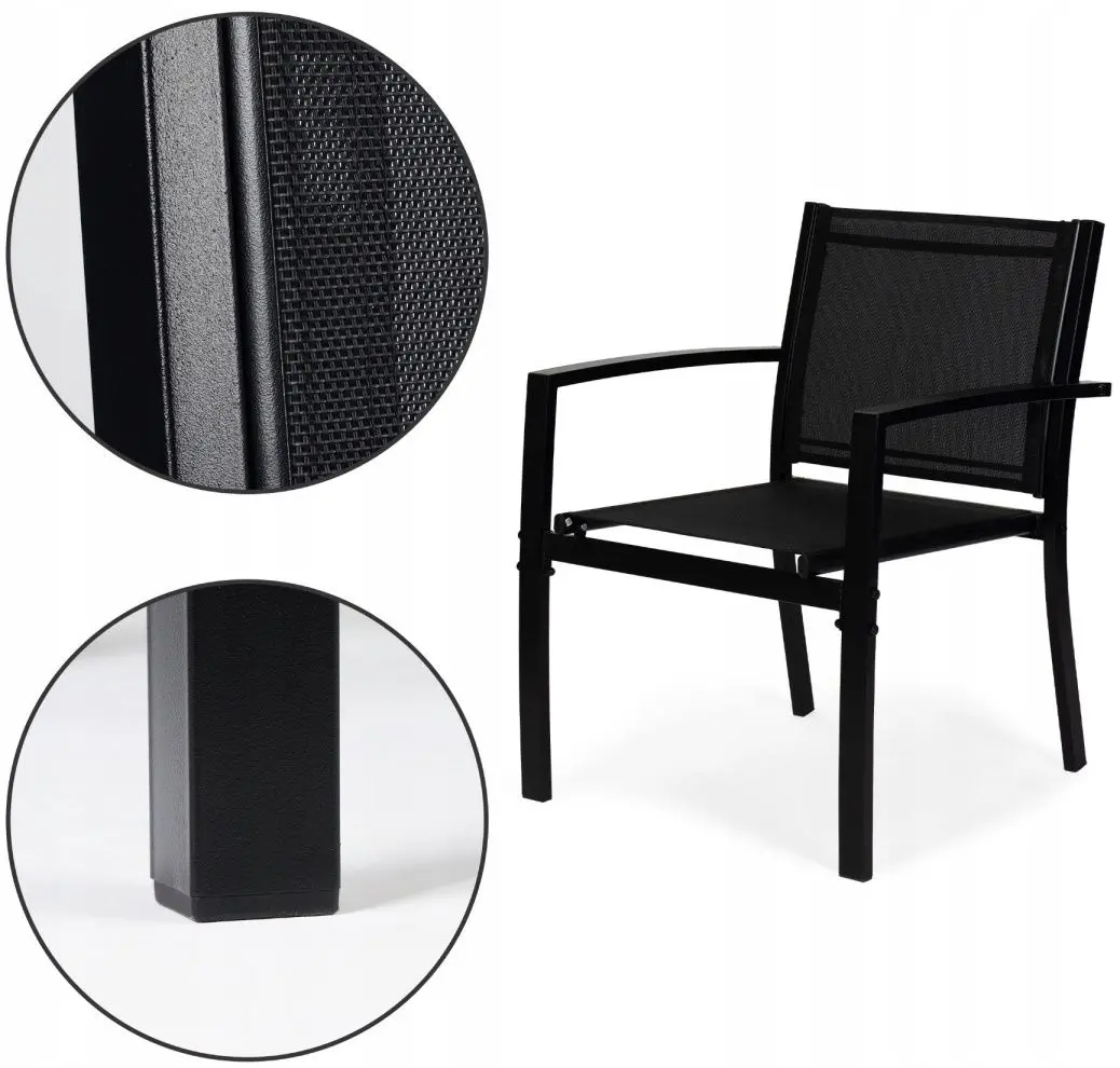 Комплект садовой мебели Modern Home FR-ITS020 (Black) - 3