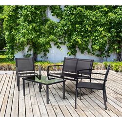 Set mobilier de gradina Modern Home FR-ITS020 (Black)