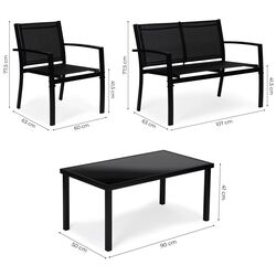 Комплект садовой мебели Modern Home FR-ITS020 (Black) Thumb