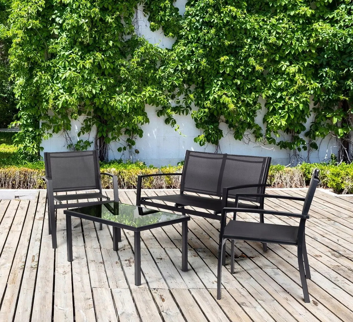 Комплект садовой мебели Modern Home FR-ITS020 (Black)