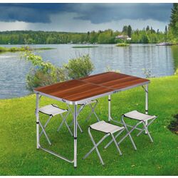 Set mobilier de gradina Modern Home GMGF-RM07 (Brown/Silver) Thumb