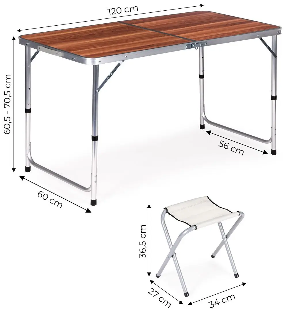 Set mobilier de gradina Modern Home GMGF-RM07 (Brown/Silver)