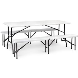 Set mobilier de gradina Modern Home NZK-180S/BK-180 (White) Thumb