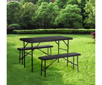 Set mobilier de gradina Modern Home RAK-120D (Black)