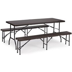 Set mobilier de gradina Modern Home RZK-180B/RBK-180 (Brown) Thumb