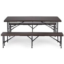 Set mobilier de gradina Modern Home RZK-180B/RBK-180 (Brown) Thumb