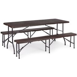 Set mobilier de gradina Modern Home SZK-180B/SBK-180 (Brown) Thumb