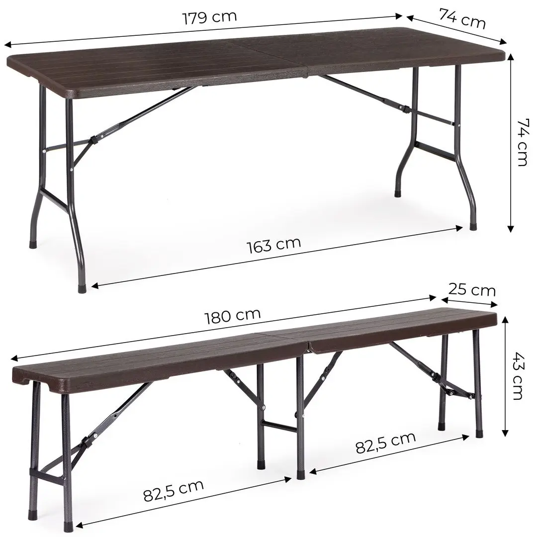 Set mobilier de gradina Modern Home SZK-180B/SBK-180 (Brown)