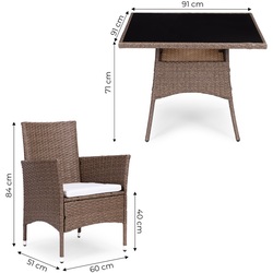 Комплект садовой мебели MultiGarden CRF2311 (Light Brown) Thumb