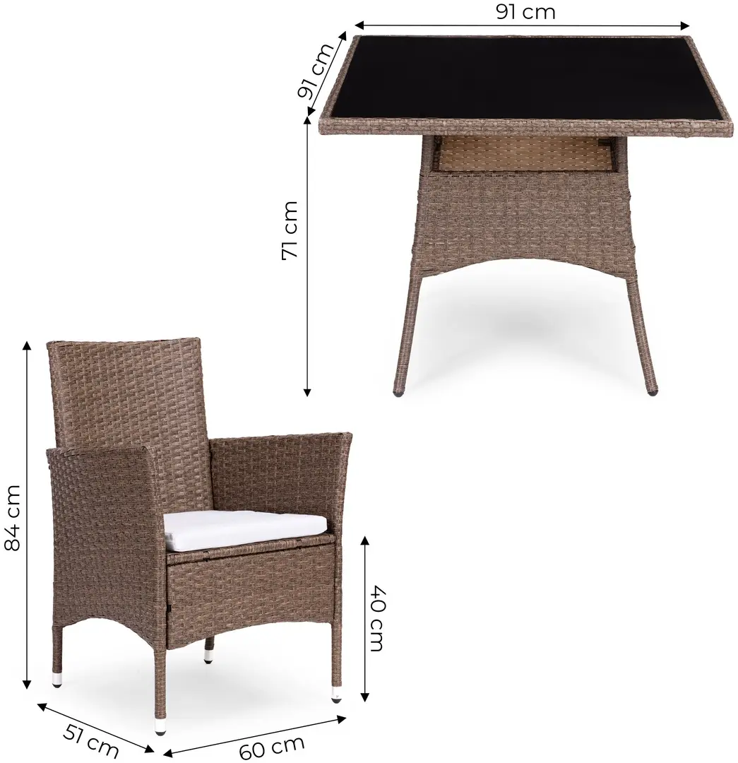 Комплект садовой мебели MultiGarden CRF2311 (Light Brown)