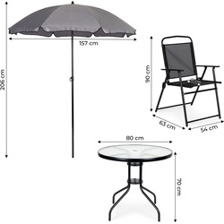 Set mobilier de gradina MultiGarden SC-130 (Black) Thumb