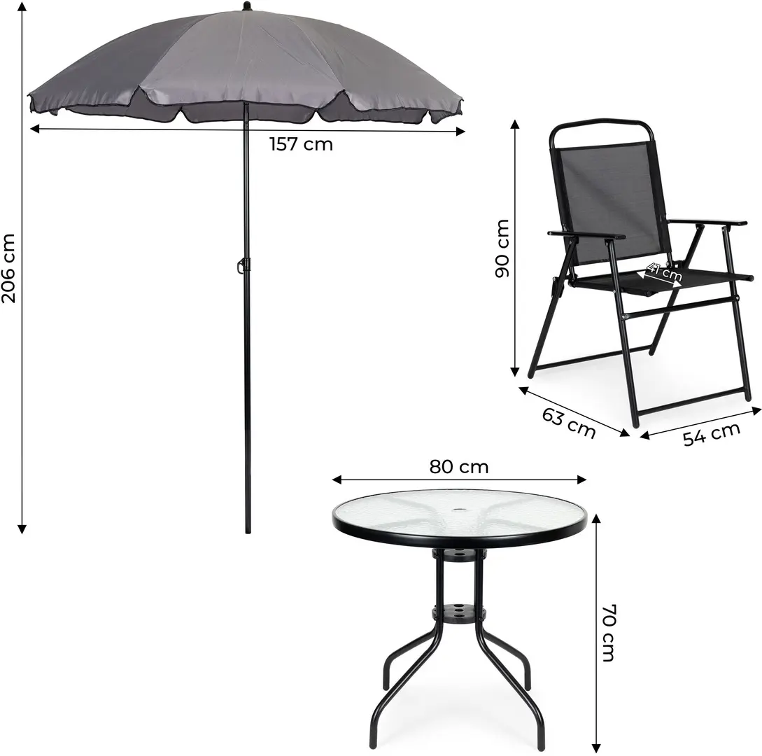 Set mobilier de gradina MultiGarden SC-130 (Black)