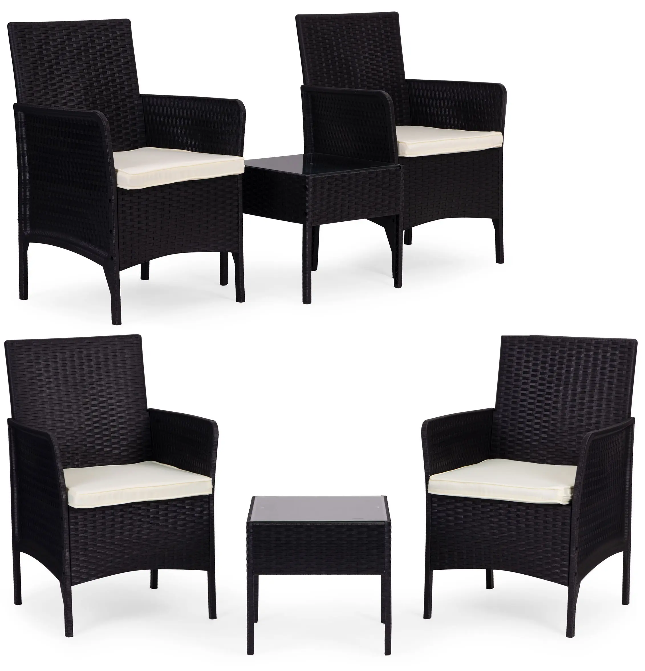 Set mobilier de gradina Multi Garden DN602-1-3 (Black)