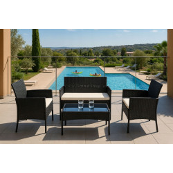 Set mobilier de gradina Multi Garden GT-118-BC-BG (Black)