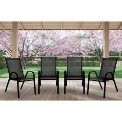 Комплект стульев MultiGarden SC-092KD-4 (Black)