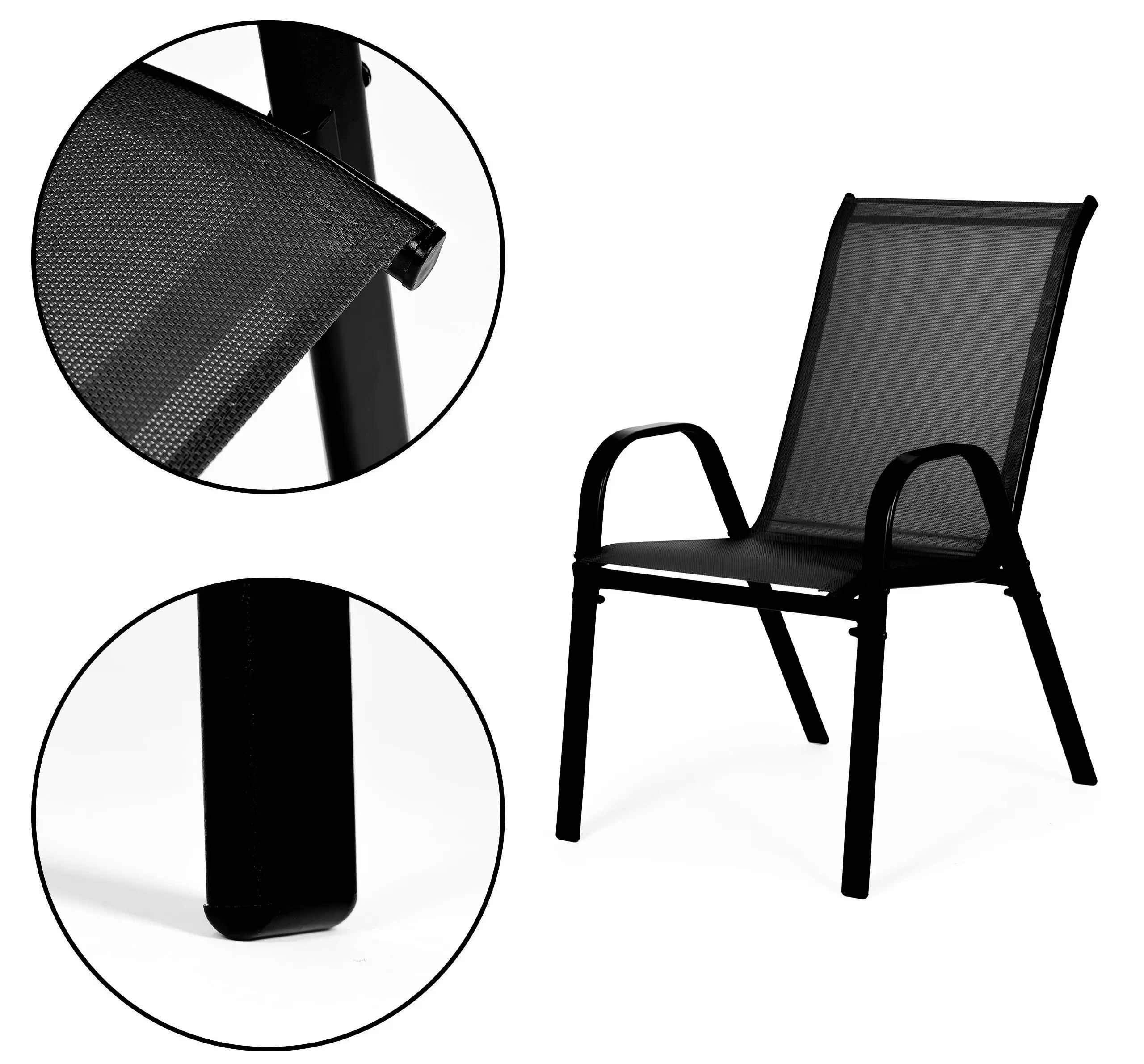 Set scaune MultiGarden SC-092KD-4 (Black)