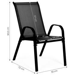 Set scaune MultiGarden SC-092KD-4 (Black) Thumb