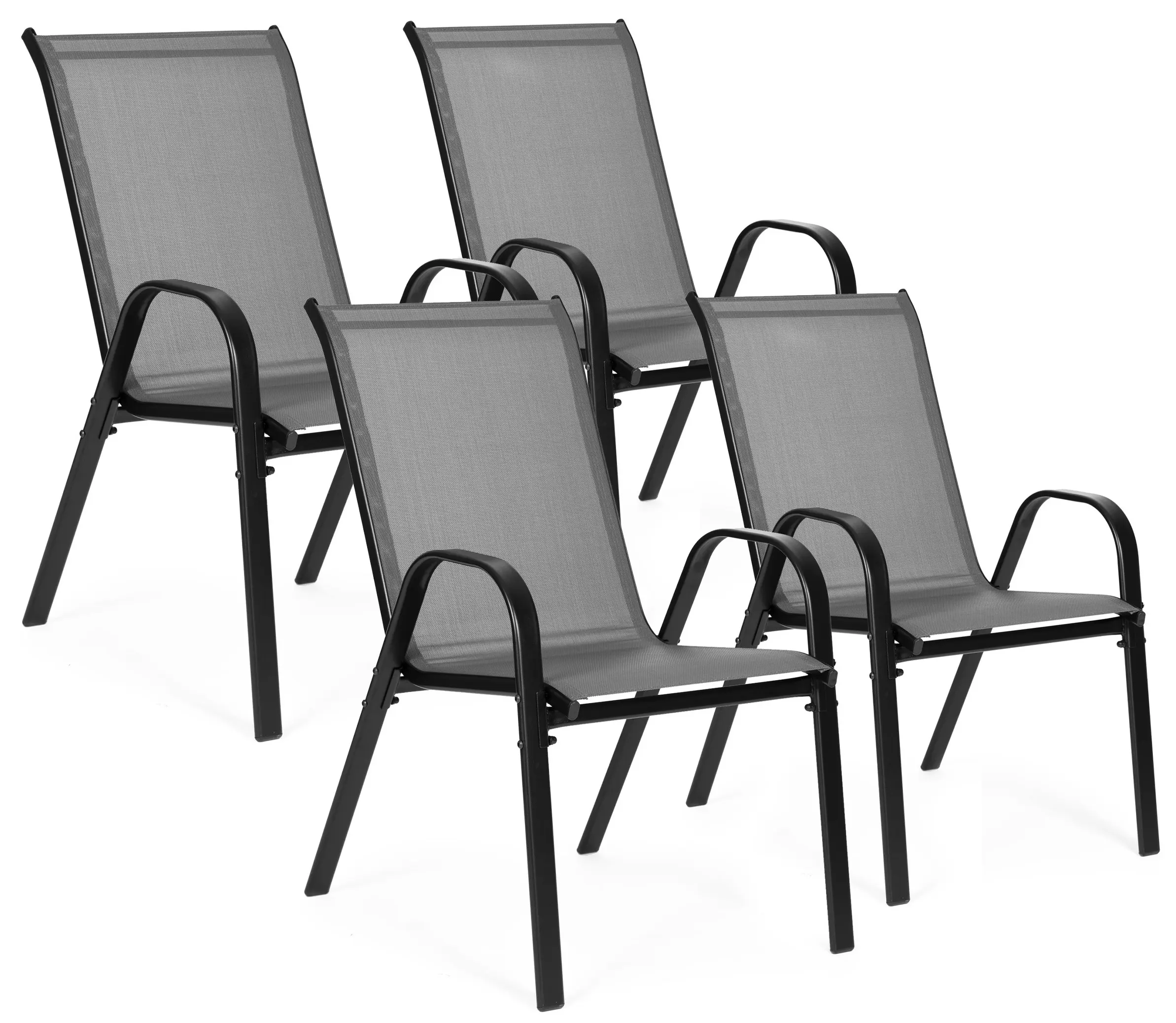 Set scaune de gradina Multi Garden SC-092KD-4 (Dark Grey)