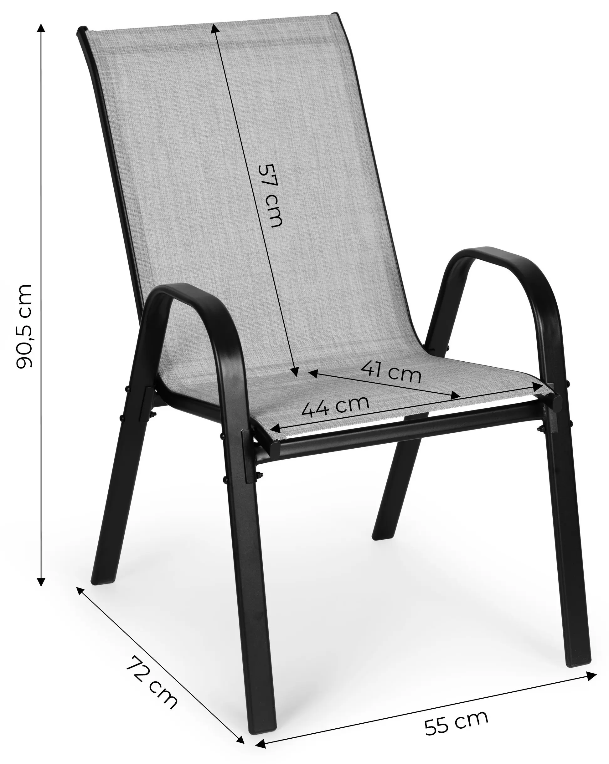 Set scaune de gradina Multi Garden SC-092KD-4 (Grey)