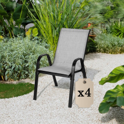 Set scaune de gradina Multi Garden SC-092KD-4 (Grey)