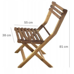 Set mobilier de gradina Nuforma 04K KJF3583 (Brown) Thumb