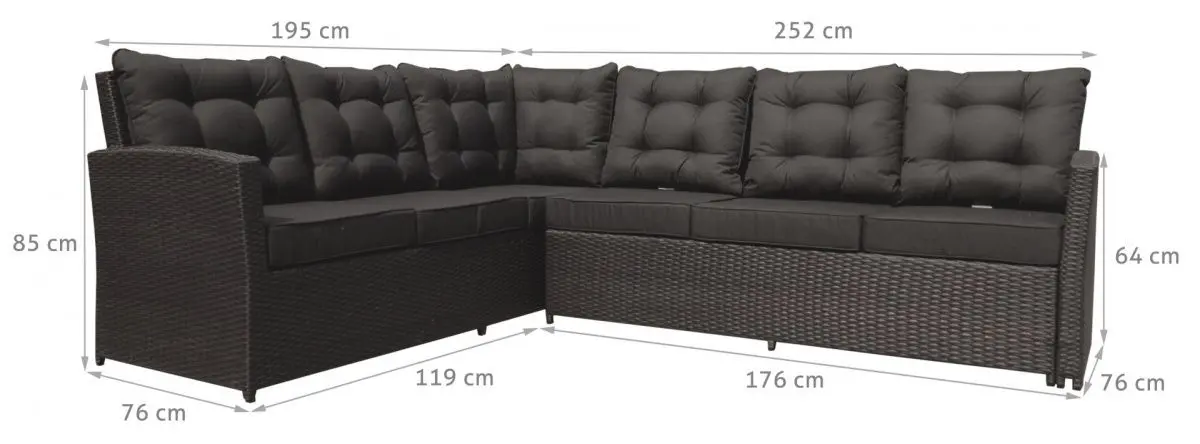 Комплект садовой мебели Garden Rattan 201009-A (Brown) - 4