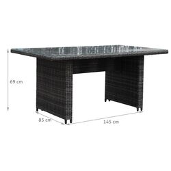 Комплект садовой мебели Garden Rattan 201009-B (Grey) Thumb