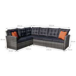 Комплект садовой мебели Garden Rattan 201009-B (Grey) Thumb