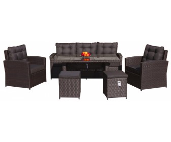 Set mobilier de grădină Garden Rattan 201011-A (Brown)