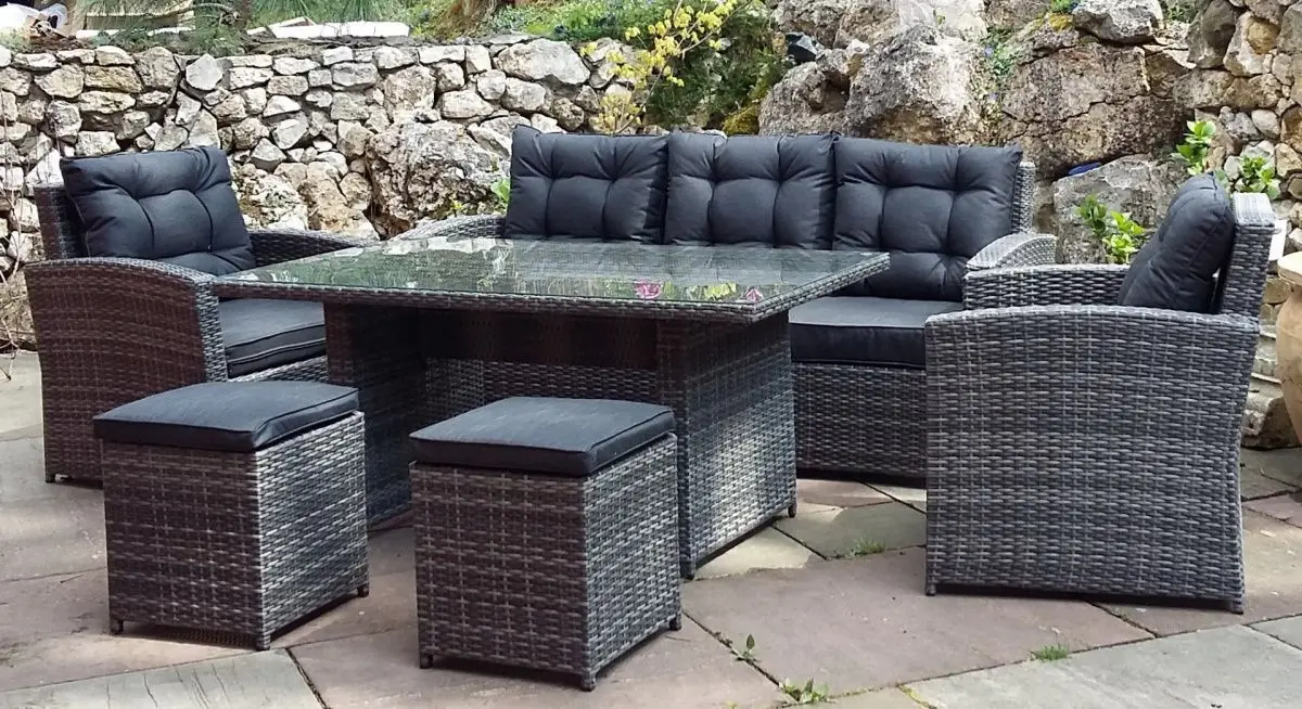 Комплект садовой мебели Garden Rattan 201011-B (Grey) - 7