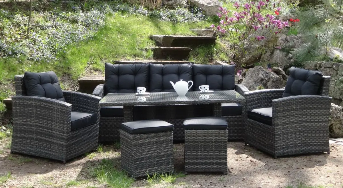 Комплект садовой мебели Garden Rattan 201011-B (Grey) - 8